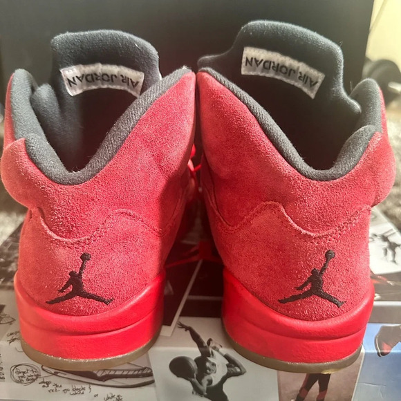 Jordan 5 Retro Red Suede size 8.5 - Picture 6 of 6
